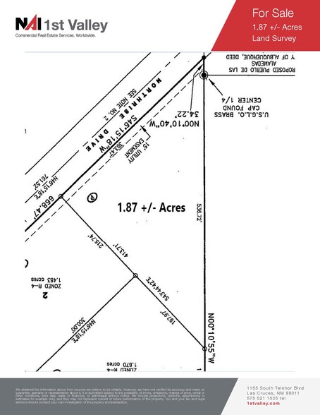 4001 Northrise, Las Cruces, NM for sale - Plat Map - Image 2 of 3