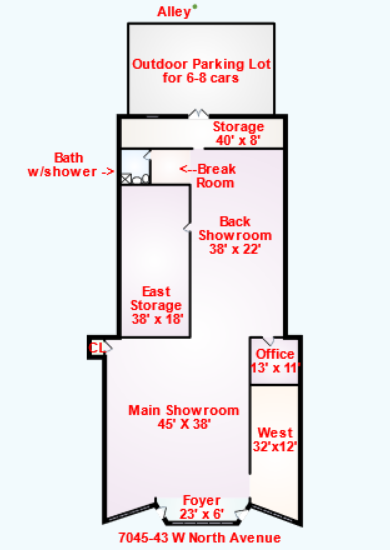 7045 W North Ave, Oak Park, IL for sale - Floor Plan - Image 2 of 2