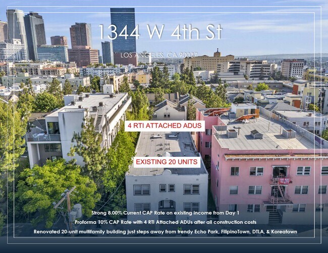 More details for 1344 W 4th St, Los Angeles, CA - Multifamily for Sale
