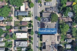 4423 S Nicollet Ave, Minneapolis, MN - Aerial map view