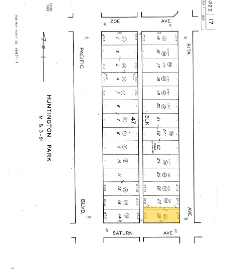 2619-2629 Saturn Ave, Huntington Park, CA for lease - Plat Map - Image 2 of 18