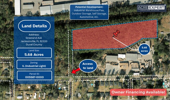 More details for 0 Greeland Ave, Jacksonville, FL - Land for Sale