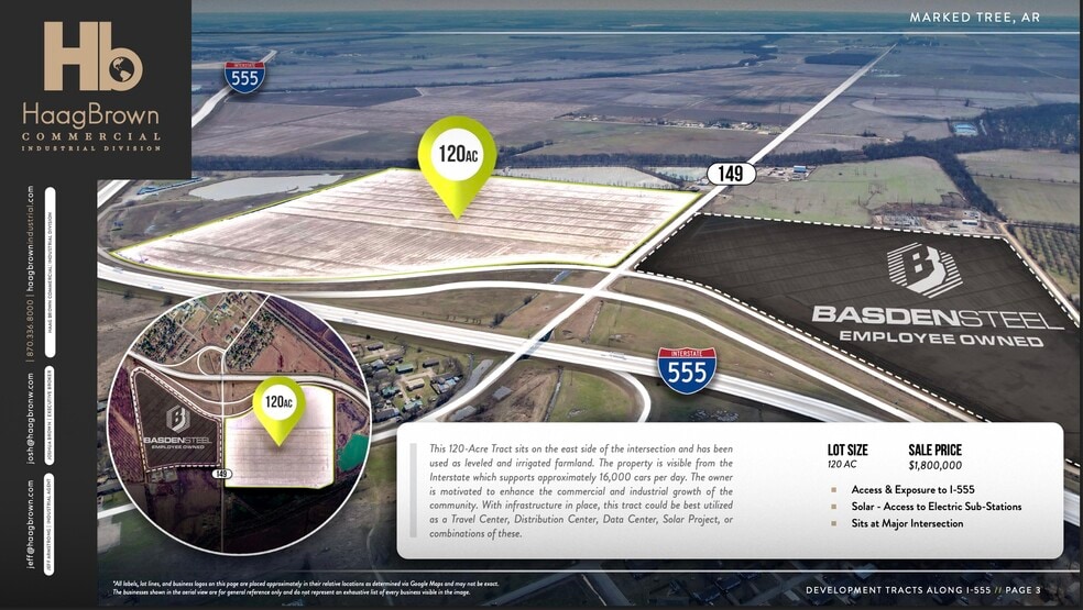 I-555 & Hwy 149 + 75 hwy, Marked Tree, AR for sale - Building Photo - Image 3 of 8