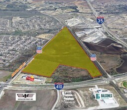 IH-410 & IH 35, San Antonio, TX - Aérien Vue de la carte - Image1