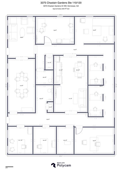 3375 Chastain Gardens Dr, Kennesaw, GA à vendre - Plan d’étage type - Image 2 de 16