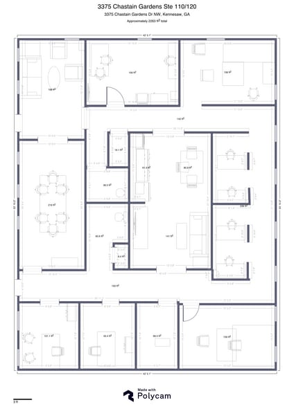 3375 Chastain Gardens Dr, Kennesaw, GA for sale - Typical Floor Plan - Image 2 of 16