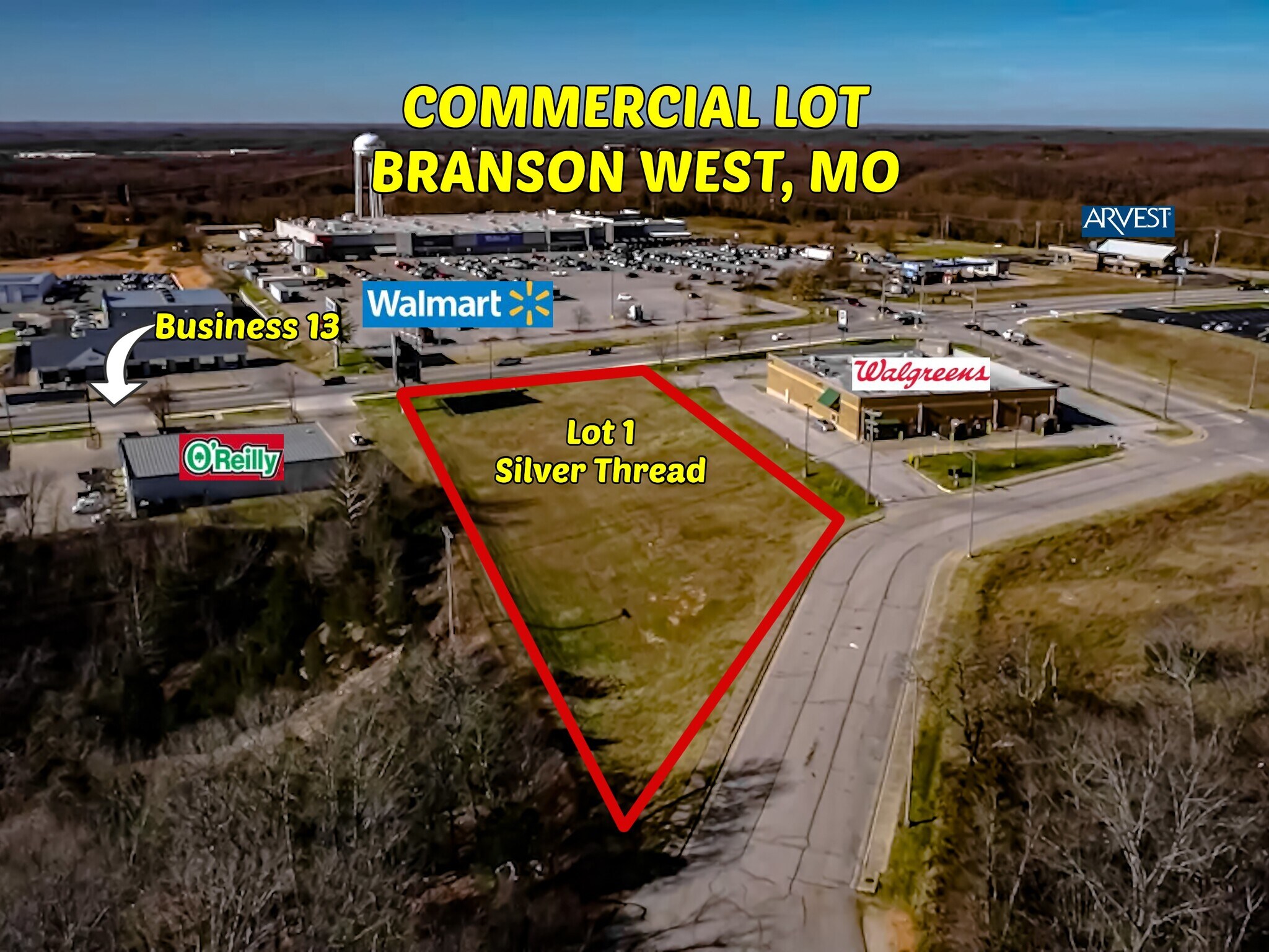 18300 Business 13, Branson West, MO for sale Aerial- Image 1 of 12