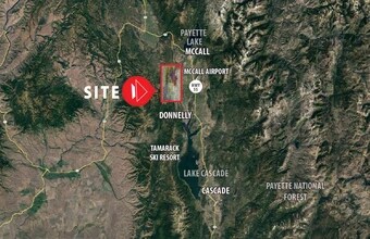 Redridge & Blackhawk Land, Mccall, ID - Aérien Vue de la carte