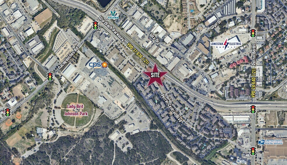 Wurzbach Parkway @ Perrin Central Blvd., San Antonio, TX à vendre - Aérien - Image 2 de 3