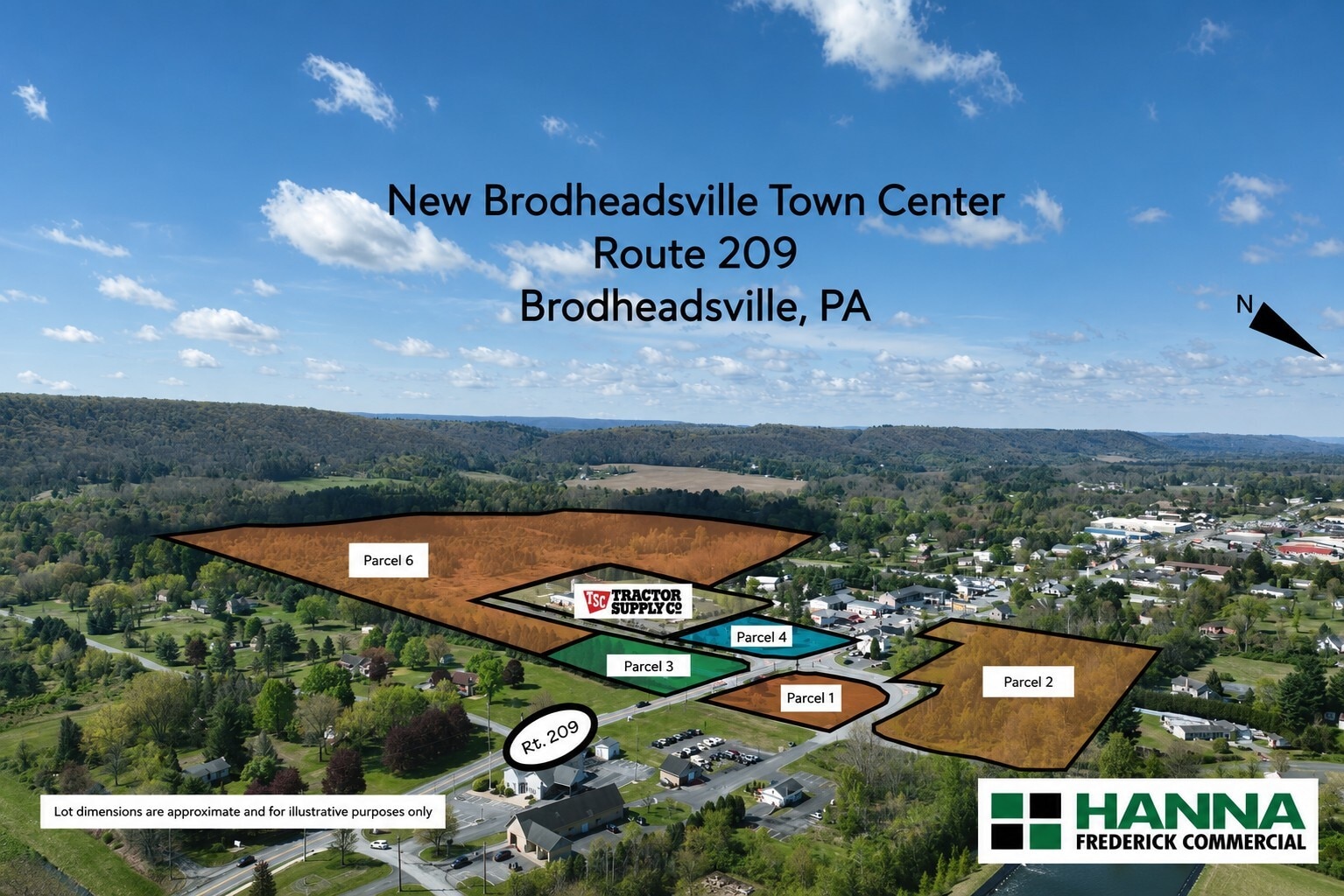 106 S New Brodheadsville Blvd, Brodheadsville, PA for sale Aerial- Image 1 of 12