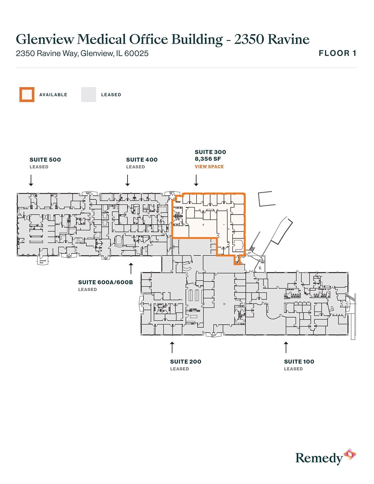 2350 Ravine Way, Glenview, IL for lease Floor Plan- Image 1 of 1