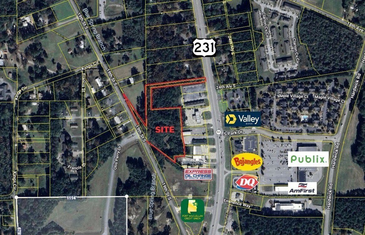 19th St S & Hwy 231 hwy, Pell City, AL for sale Aerial- Image 1 of 2