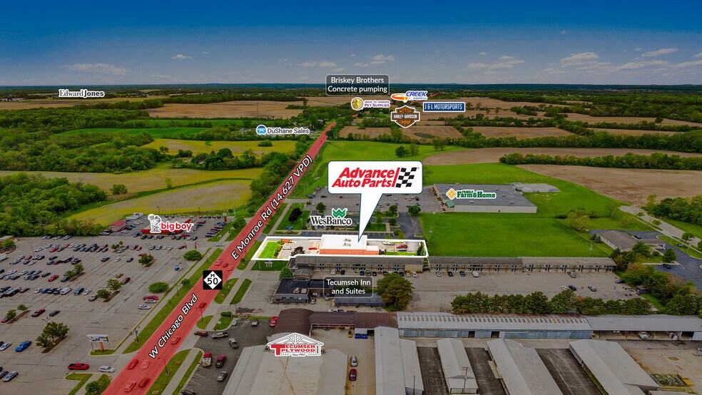 1447 W Chicago Blvd, Tecumseh, MI à vendre - Photo du bâtiment - Image 2 de 5