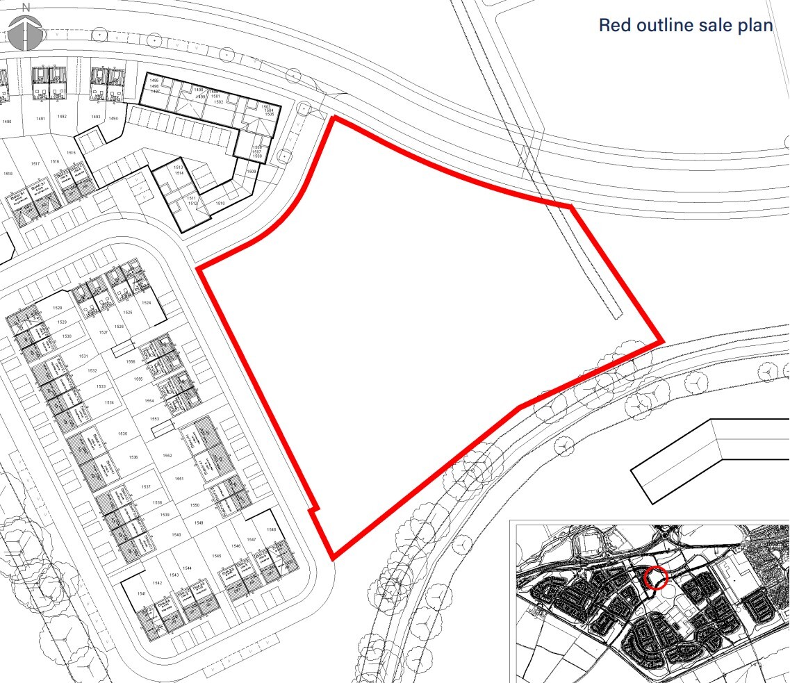 Newton Longville, Newton Longville à vendre Plan de site- Image 1 de 2