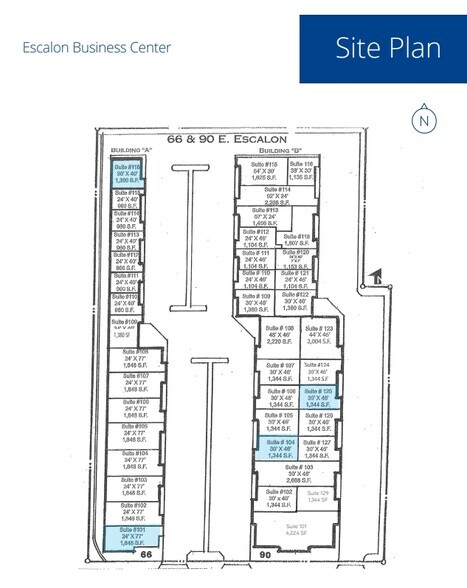 90 E Escalon Ave, Fresno, CA à louer - Plan de site - Image 2 de 2