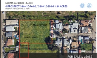 Plus de détails pour 000 Prospect Ave, Santee, CA - Terrain à vendre