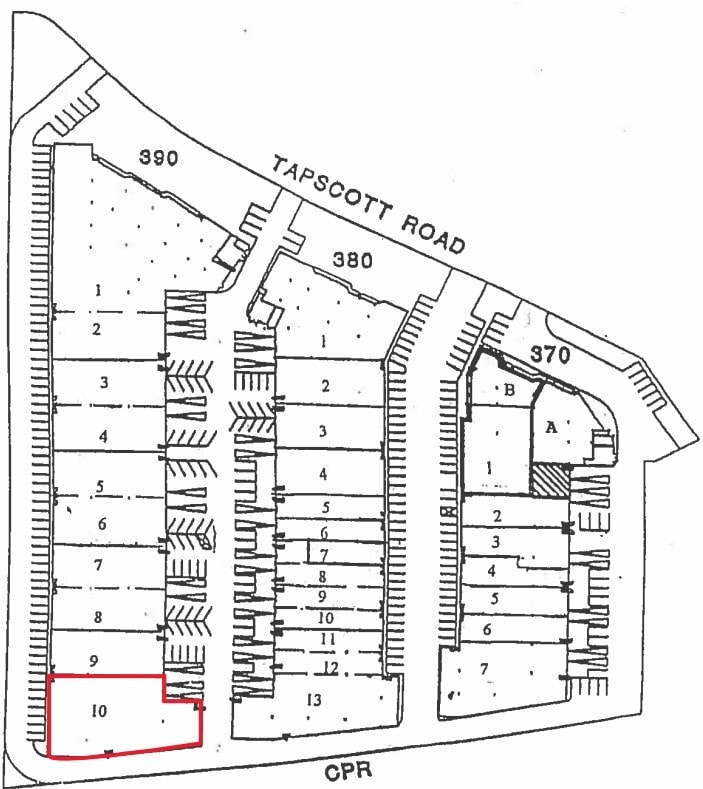 390 Tapscott Rd, Toronto, ON for lease Site Plan- Image 1 of 1