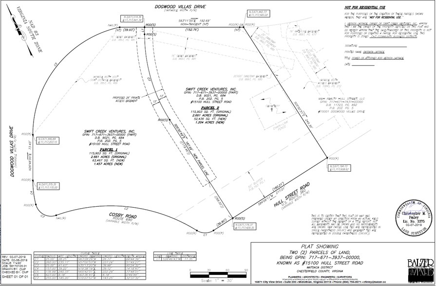 15081 Dogwood Villas Dr, Chesterfield, VA à vendre - Plan cadastral - Image 3 de 3