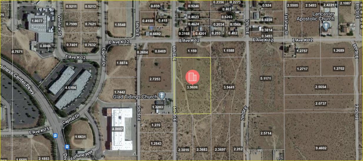 6th St East Industrial Land, Lancaster, CA for sale Primary Photo- Image 1 of 8