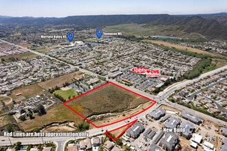 Nutmeg St, Murrieta, CA - Aérien Vue de la carte - Image1
