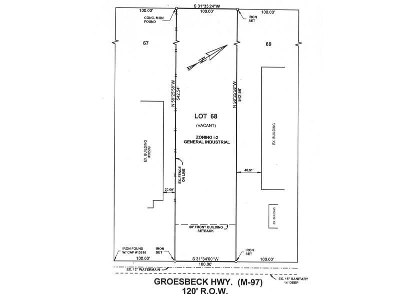 36603 Groesbeck Hwy, Clinton Township, MI à vendre - Plan de site - Image 2 de 2