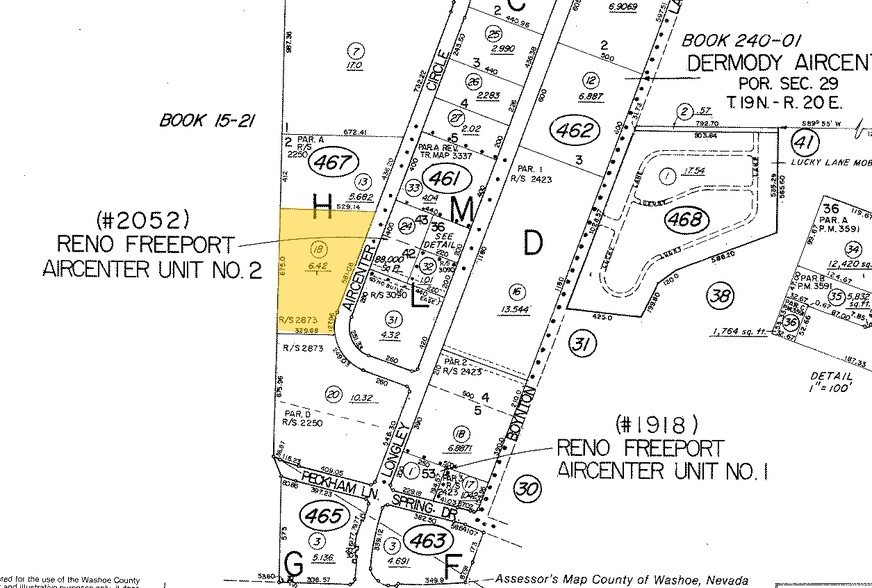 4945 Aircenter Cir, Reno, NV à louer - Plan cadastral - Image 2 de 6