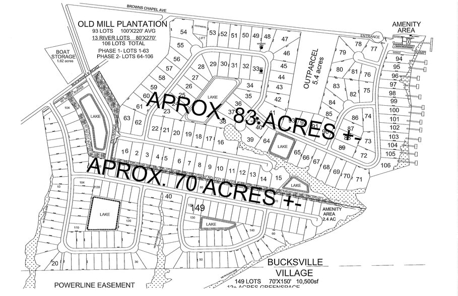 TBD Old Bucksville Rd, Conway, SC for sale - Plat Map - Image 1 of 5