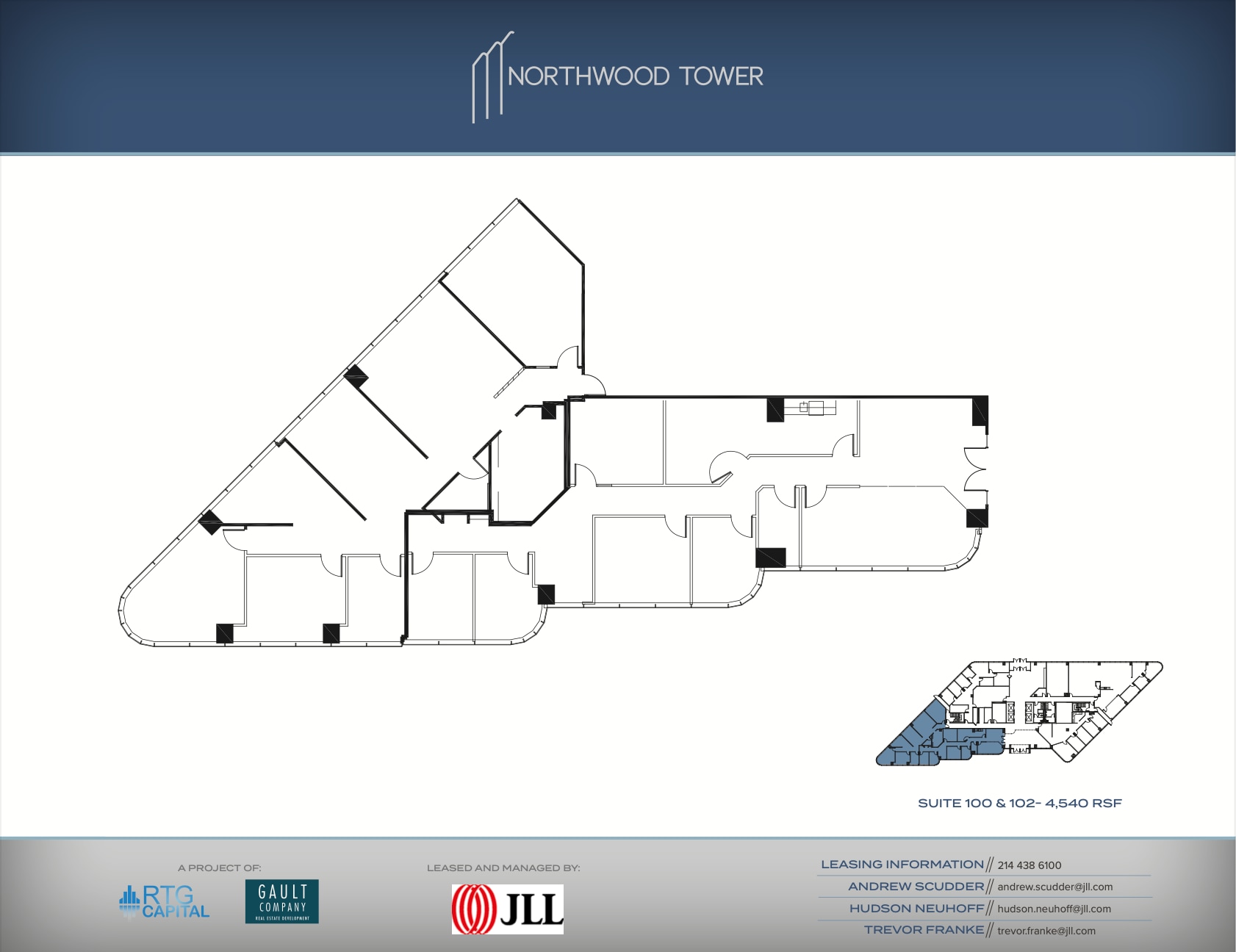 5757 Alpha Rd, Dallas, TX à louer Plan d’étage- Image 1 de 1