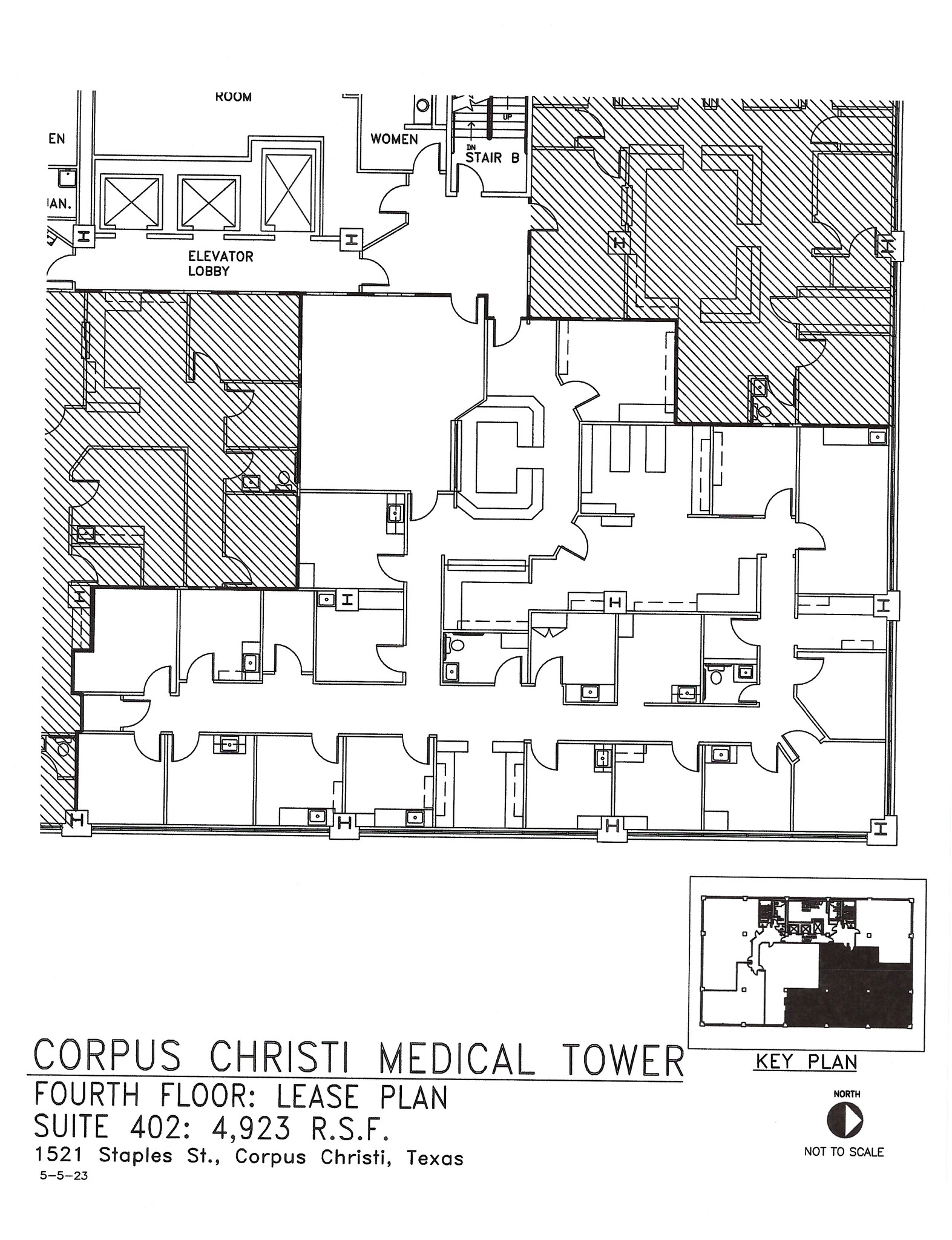 1521 Staples St, Corpus Christi, TX à louer Plan d  tage- Image 1 de 4