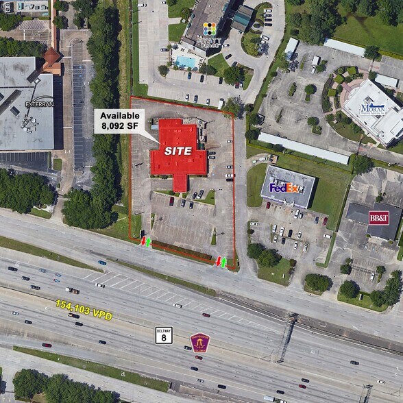 307 N Sam Houston Pky W, Houston, TX à vendre - Aérien - Image 2 de 6