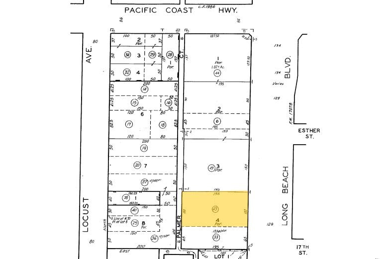 1701 Long Beach Blvd, Long Beach, CA à vendre - Plan cadastral - Image 2 de 4