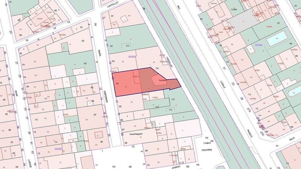 Carrer de Maria Gimferrer, 15, Sant Vicenç de Castellet, Barcelona for sale - Site Plan - Image 1 of 2