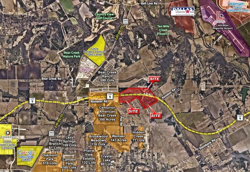 635 E Reindeer Rd, Lancaster, TX à vendre - Aérien - Image 2 de 3