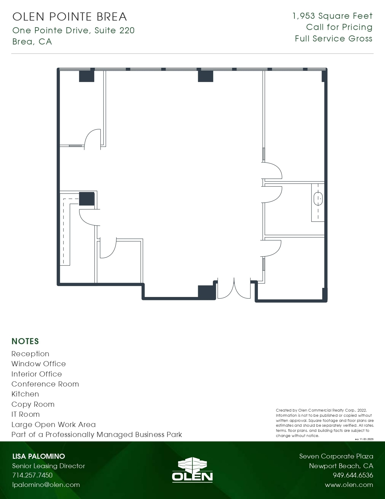 1 Pointe Dr, Brea, CA for lease Floor Plan- Image 1 of 1