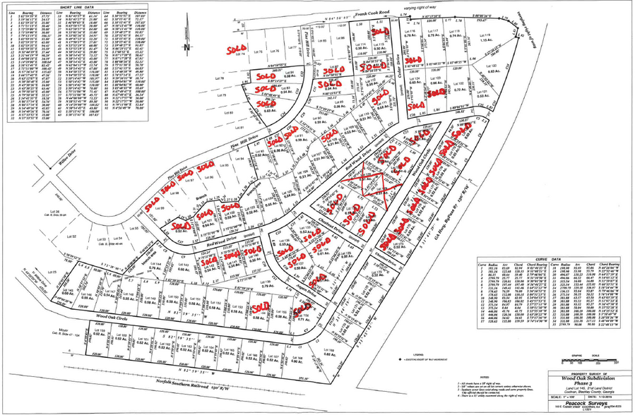 Wood Oak Cir, Cochran, GA à vendre - Plan cadastral - Image 2 de 12