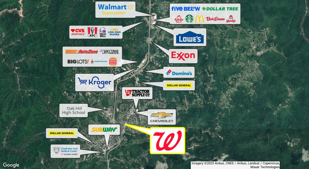 1201 Main St E, Oak Hill, WV à vendre - Photo du bâtiment - Image 2 de 5