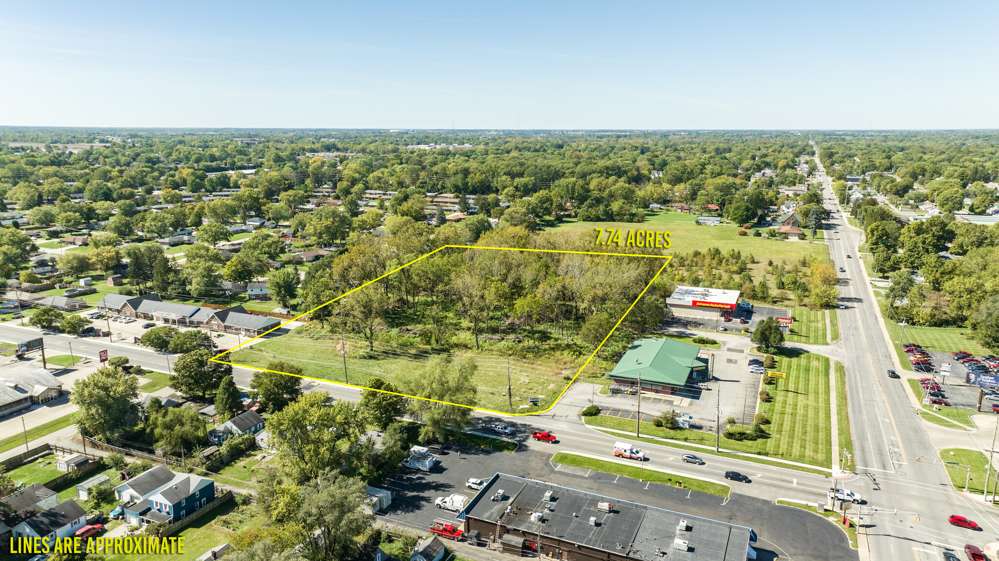 0 38th St, Anderson, IN for sale Aerial- Image 1 of 6