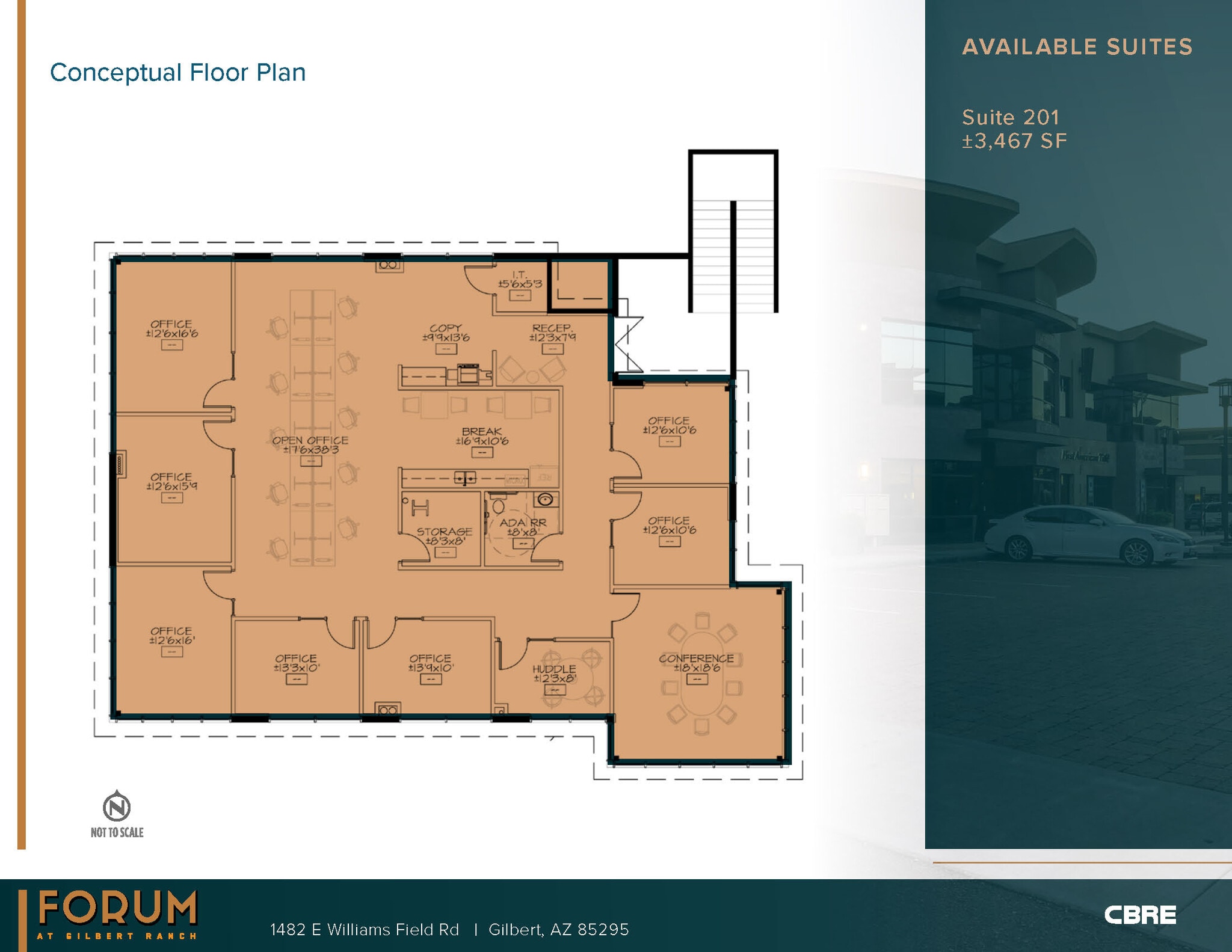 1482 E Williams Field Rd, Gilbert, AZ for lease Floor Plan- Image 1 of 1