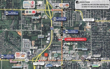 370 S 40th St, Springdale, AR - AÉRIEN  Vue de la carte