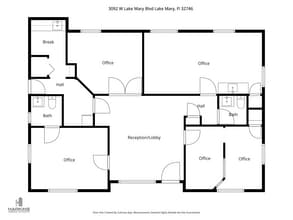 3092 W Lake Mary Blvd, Lake Mary, FL à louer Plan d’étage- Image 1 de 1