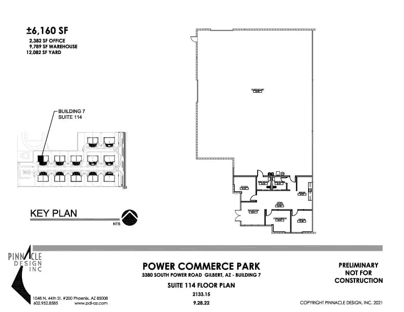 3380 S Power Rd, Gilbert, AZ à louer Plan d’étage- Image 1 de 1
