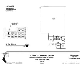 3380 S Power Rd, Gilbert, AZ à louer Plan d’étage- Image 1 de 1