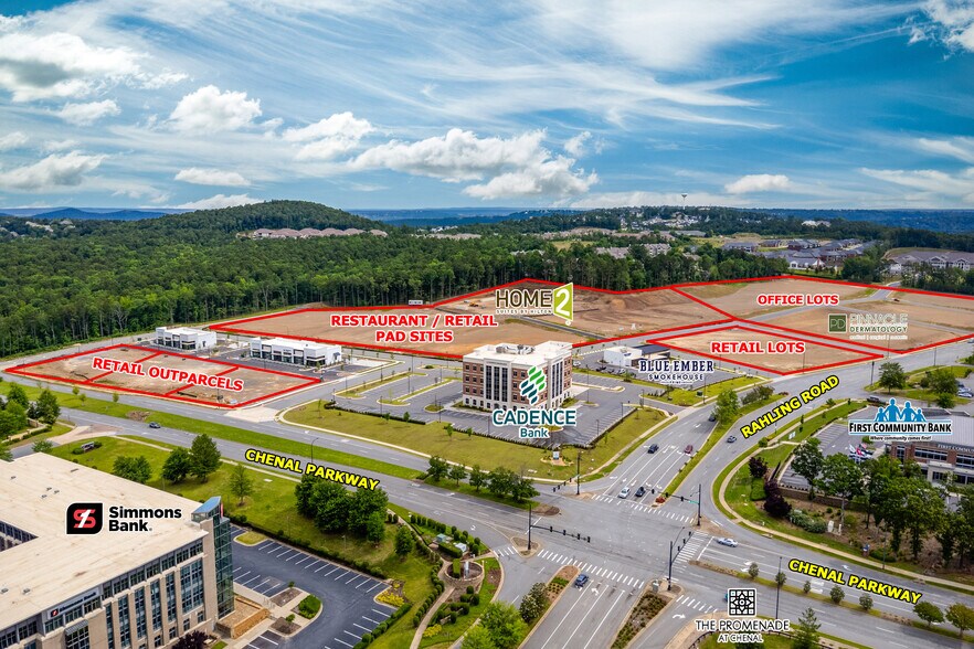 18000 Chenal Pkwy, Little Rock, AR for lease - Aerial - Image 3 of 4