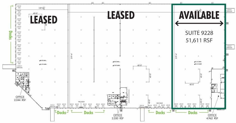 9202-9214 E 33rd St, Indianapolis, IN à louer - Plan d’étage - Image 3 de 3