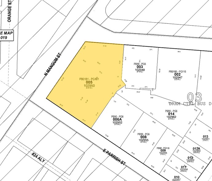 200-208 N Mangum St, Durham, NC for lease - Plat Map - Image 2 of 12