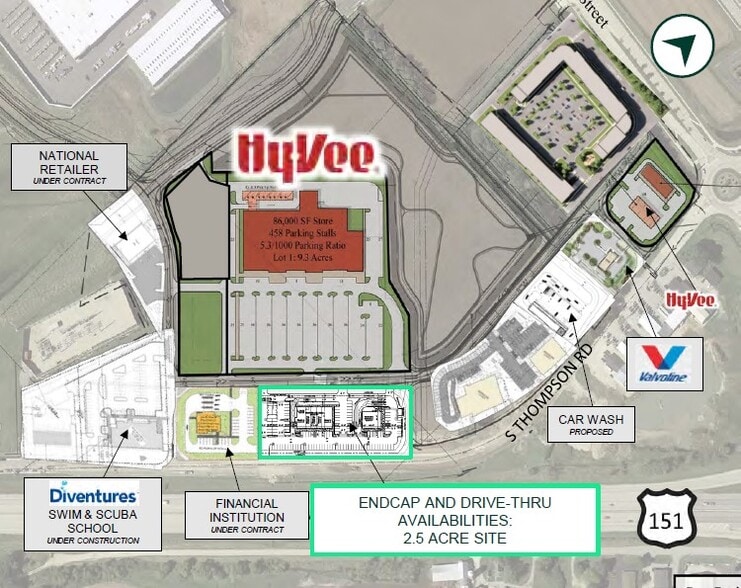 Hwy 151, Sun Prairie, WI for sale - Aerial - Image 2 of 5