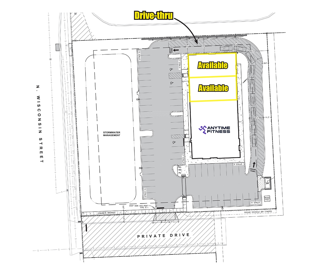 825-833 N Wisconsin St, Elkhorn, WI for lease Floor Plan- Image 1 of 1