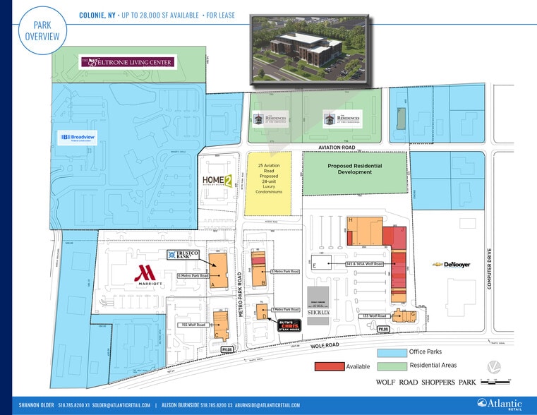 145 Wolf Rd, Colonie, NY à louer - Plan de site - Image 3 de 9