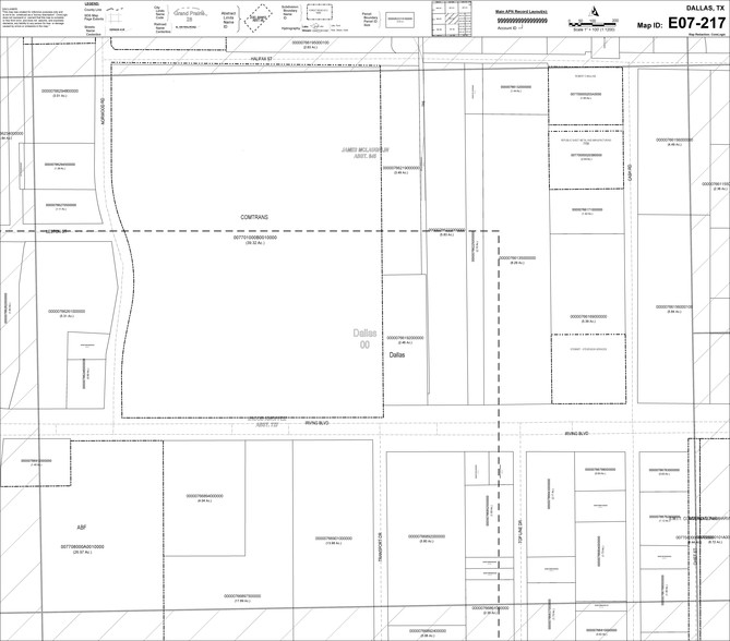 4303 Irving Blvd, Dallas, TX à vendre - Plan cadastral - Image 1 de 1