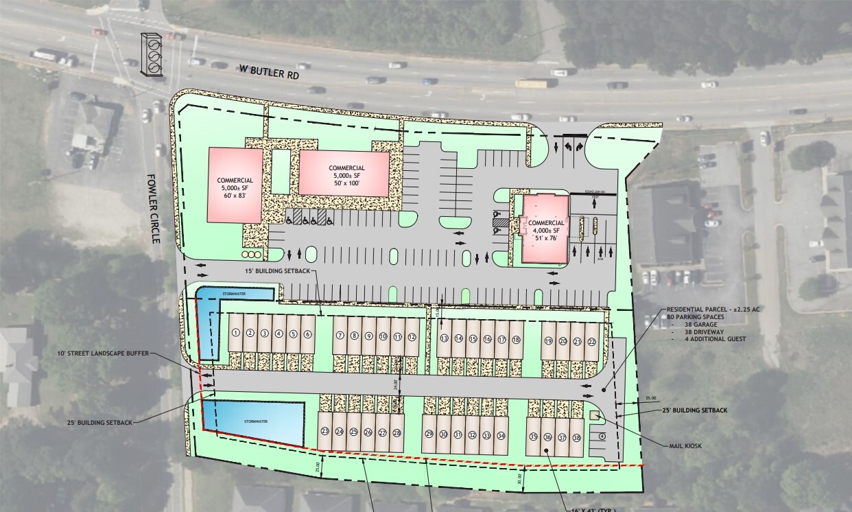 699 W Butler Road, Greenville, SC for lease Site Plan- Image 1 of 1